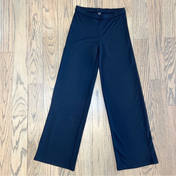 Hue Womens Black Straight Ankle Elastic Waist Stretch Pants Size Medium - Picture 1 of 7